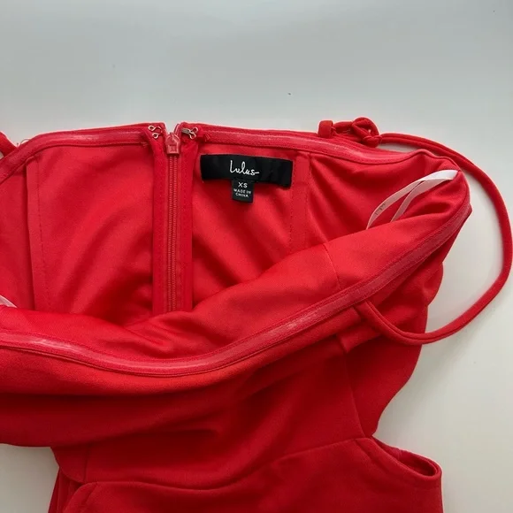 Lulus Only the Good Times Red Sleeveless Cutout Midi Dress - Picture 6 of 6